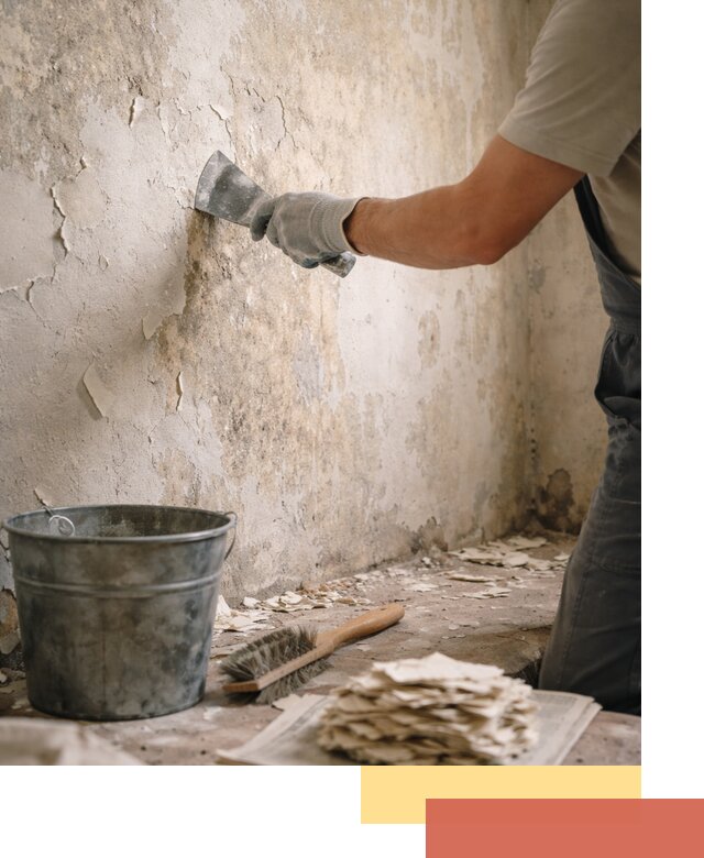 Удаление старой краски со стен в Железногорске качественно и быстро