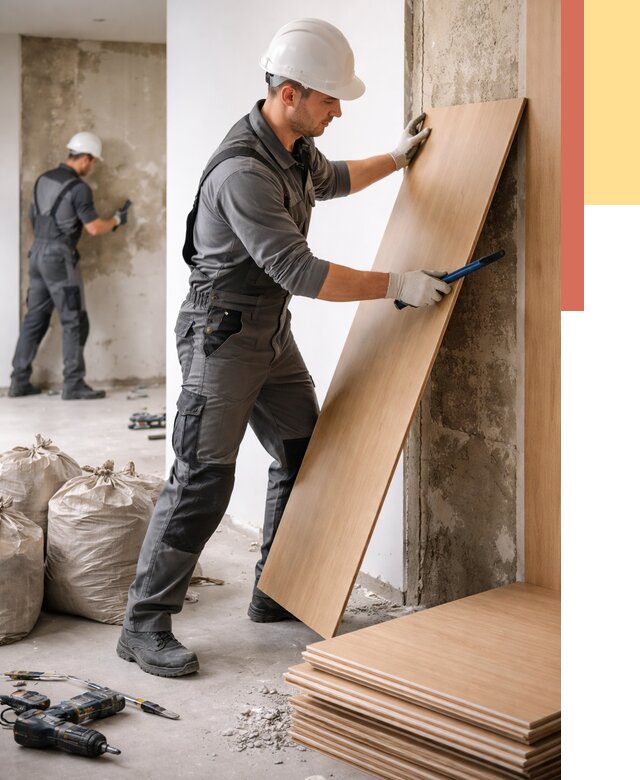 Демонтаж стеновых панелей в Железногорске от 3577 руб. за м² быстро и недорого | ОТДЕЛОЧНИК-Жлк