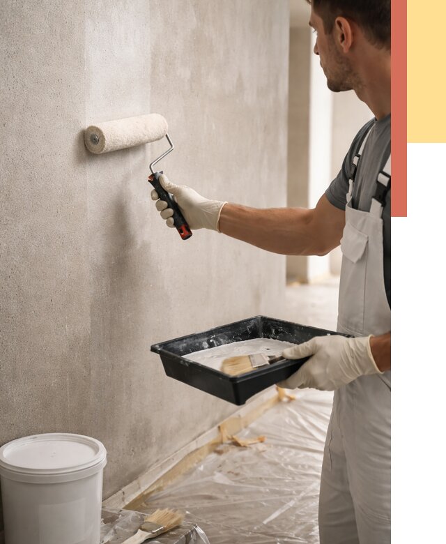 Грунтовка стен в Железногорске от 2249 руб. м2 — быстро, недорого, с материалом | ОТДЕЛОЧНИК-Жлк