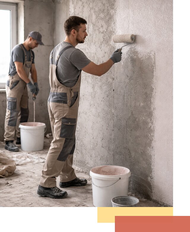 Нанесение бетоноконтакта на стены в Железногорске для последующей отделки