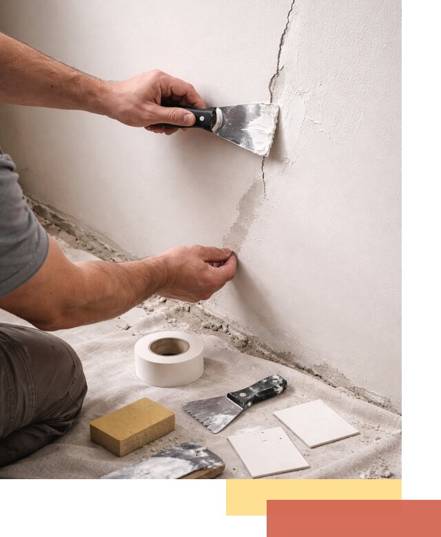 Заделка трещин и сколов в стенах и потолках в Железногорске