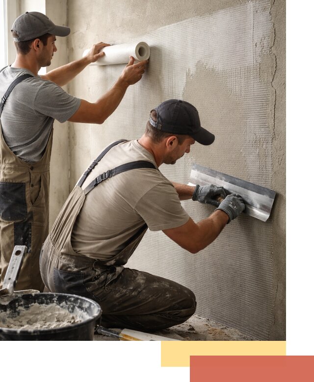 Армирование стен стеклосеткой в Железногорске для прочной отделки