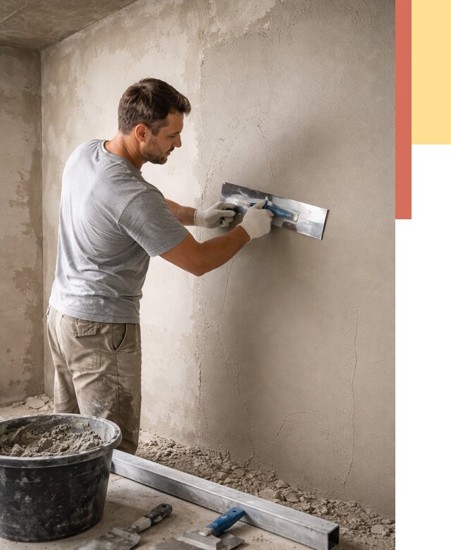 Штукатурка стен без маяков в Железногорске от 7359 руб/м2 — услуги и цена | ОТДЕЛОЧНИК-Жлк