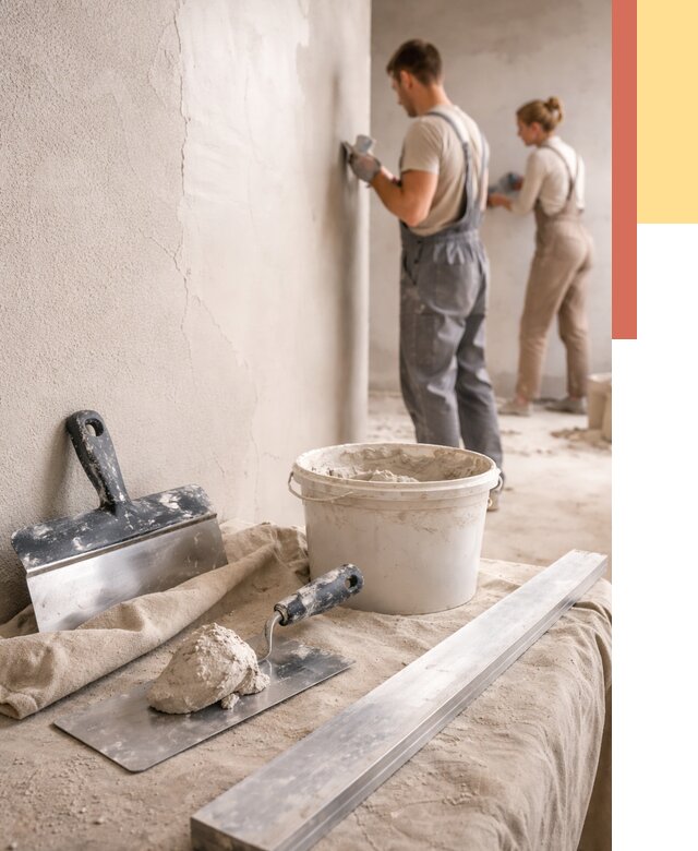 Штукатурка стен гипсовая в Железногорске от 4599 руб/м2 — быстро и недорого | ОТДЕЛОЧНИК-Жлк