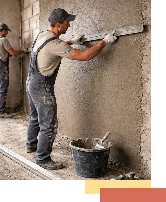 Штукатурка стен цементно-песчаная в Железногорске профессионально