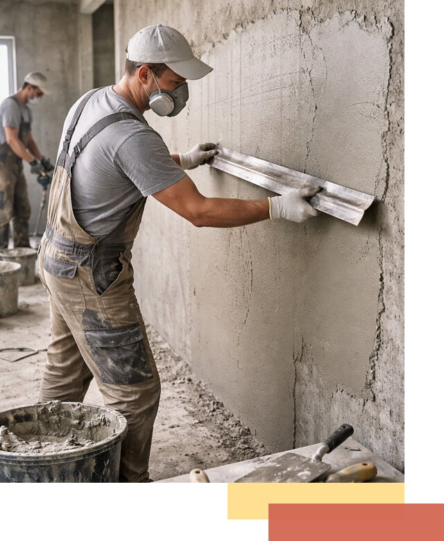 Штукатурка бетонных стен в Железногорске качественно и долговечно