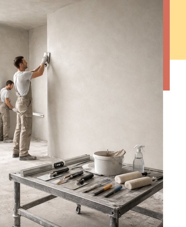 Штукатурка стен под покраску в Железногорске от 4599 руб./м² — качественно и недорого | ОТДЕЛОЧНИК-Жлк