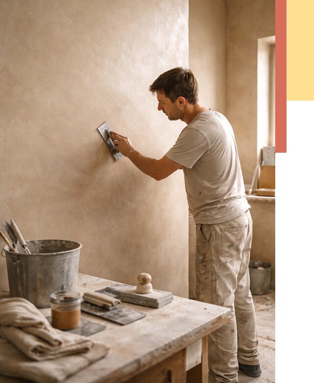 Марокканская штукатурка таделакт в Железногорске под ключ от 4293 руб. | ОТДЕЛОЧНИК-Жлк