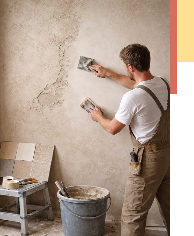 Ремонт декоративной штукатурки в Железногорске от 4599 руб. под ключ | ОТДЕЛОЧНИК-Жлк