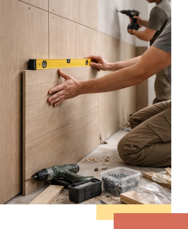 Профессиональный монтаж МДФ панелей на стены в Железногорске