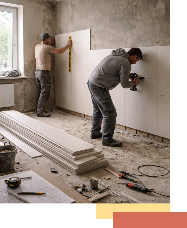 Монтаж ПВХ панелей на стены в Железногорске качественно и быстро