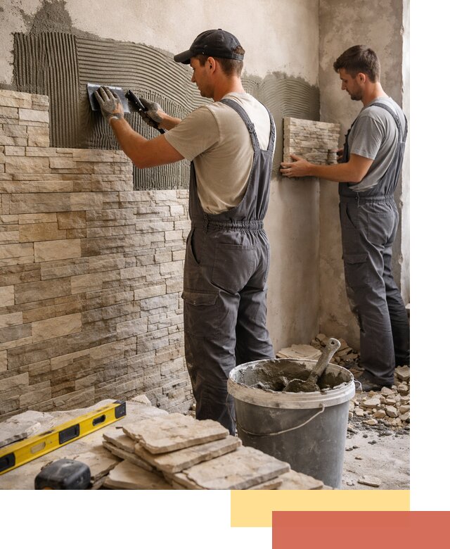 Монтаж искусственного камня в Железногорске — облицовка стен и фасадов