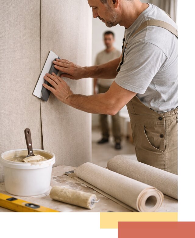 Поклейка текстильных обоев в Железногорске профессионально и аккуратно