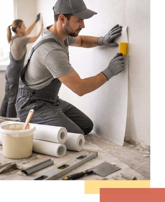 Поклейка стеклообоев профессионально в Железногорске