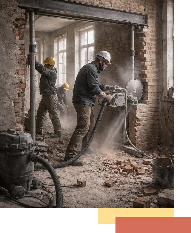 Прорезка проема в стене под дверной или оконный проем в Железногорске