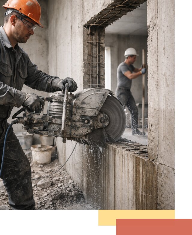 Алмазная резка проемов в Железногорске быстро и точно