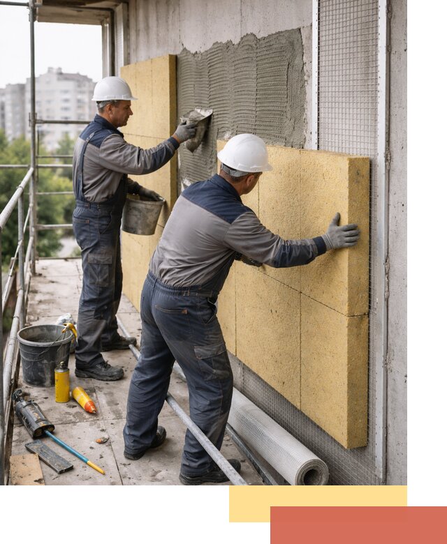 Утепление стен зданий и домов в Железногорске качественно и надежно