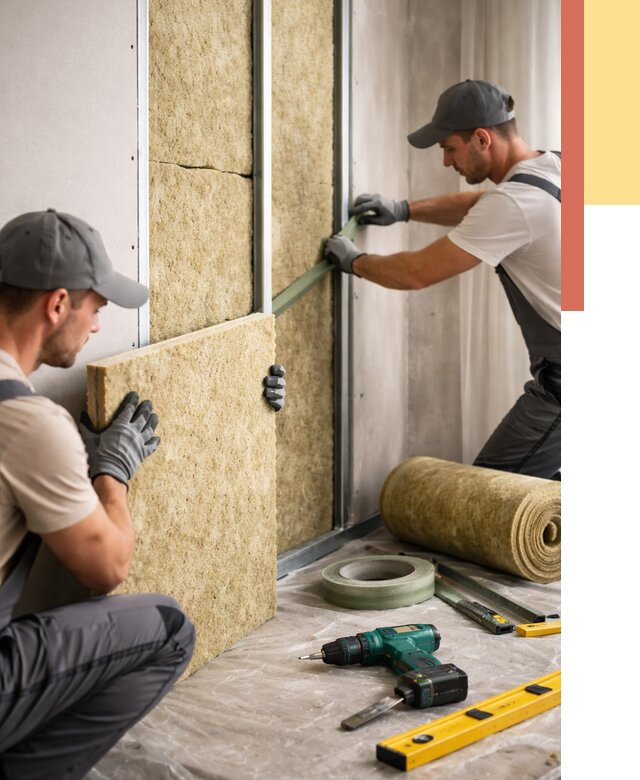 Шумоизоляция стен в Железногорске под ключ от 1891 руб. | ОТДЕЛОЧНИК-Жлк