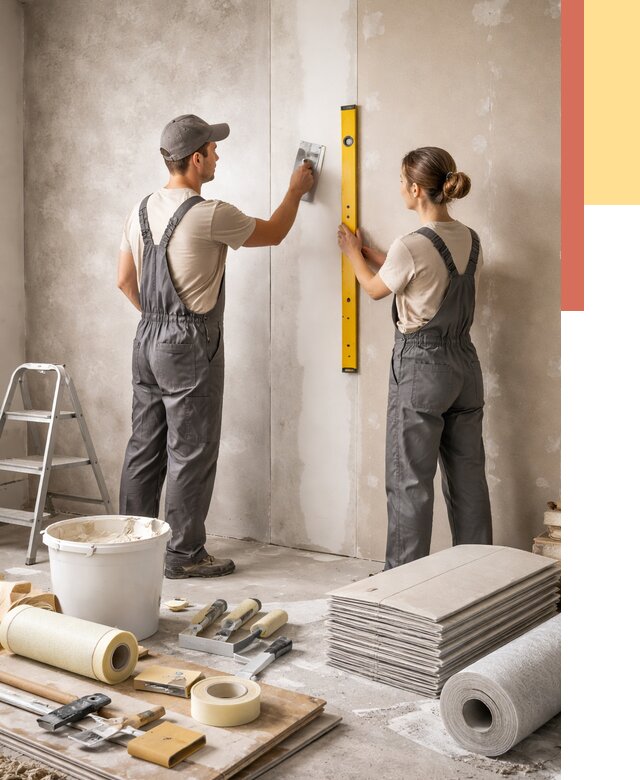 Отделка стен в Железногорске от 1533 руб/м² — недорого, быстро, под ключ | ОТДЕЛОЧНИК-Жлк