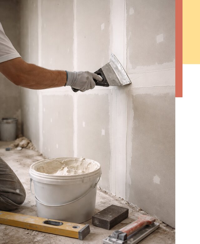 Шпаклевка перегородок из гипсокартона в Железногорске от 2555 руб. — услуги ОТДЕЛОЧНИК-Жлк