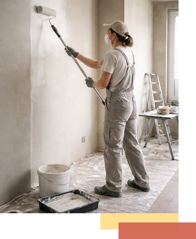 Покраска перегородок из гипсокартона в Железногорске качественно и недорого