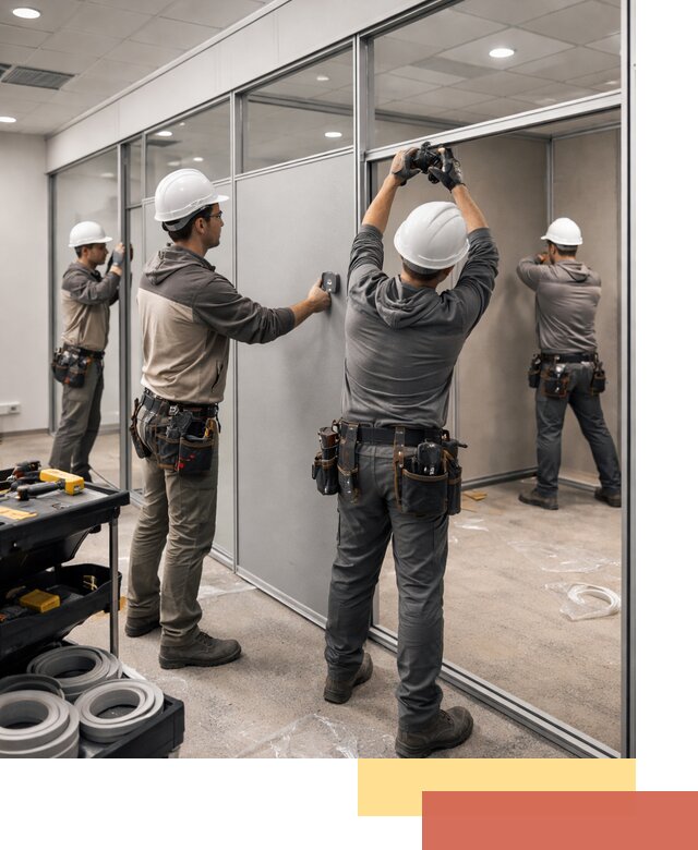 Мобильные офисные перегородки под ключ в Железногорске