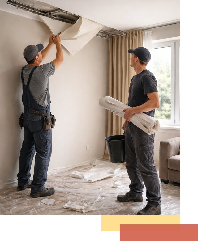 Демонтаж натяжного потолка в Железногорске быстро и аккуратно