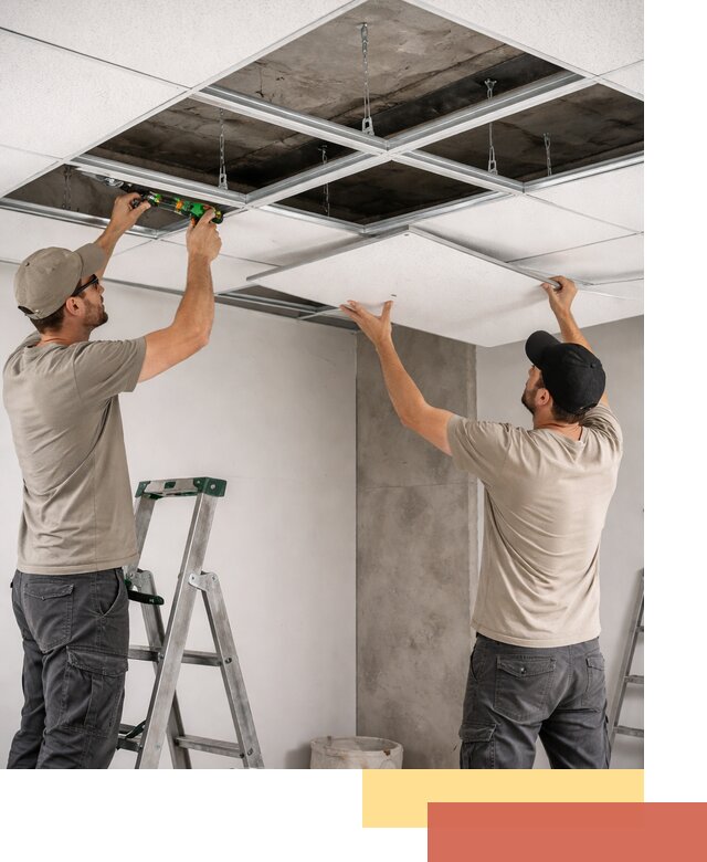 Монтаж потолка Армстронг под ключ в Железногорске