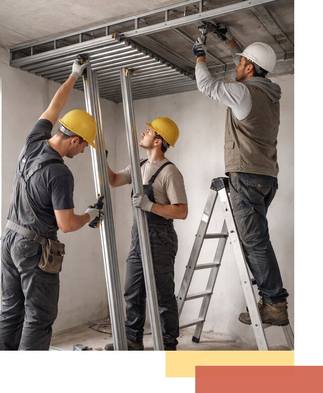 Монтаж реечного потолка под ключ в Железногорске