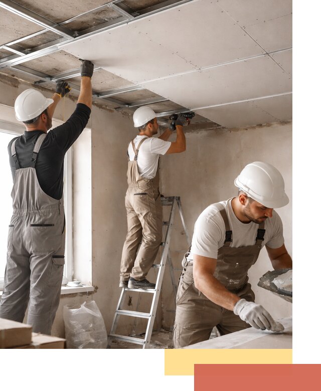 Одноуровневый потолок из гипсокартона в Железногорске — монтаж и отделка