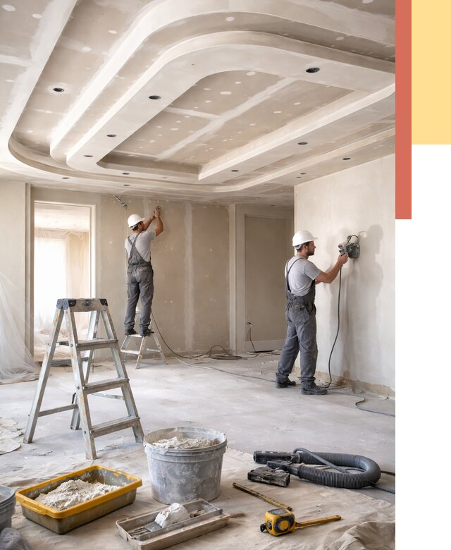 Многоуровневый потолок из гипсокартона в Железногорске от 767 руб. под ключ | ОТДЕЛОЧНИК-Жлк