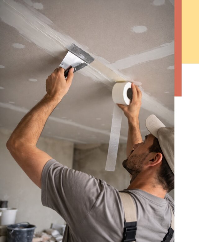 Обработка швов потолка ГКЛ в Железногорске от 7666 руб. под ключ | ОТДЕЛОЧНИК-Жлк