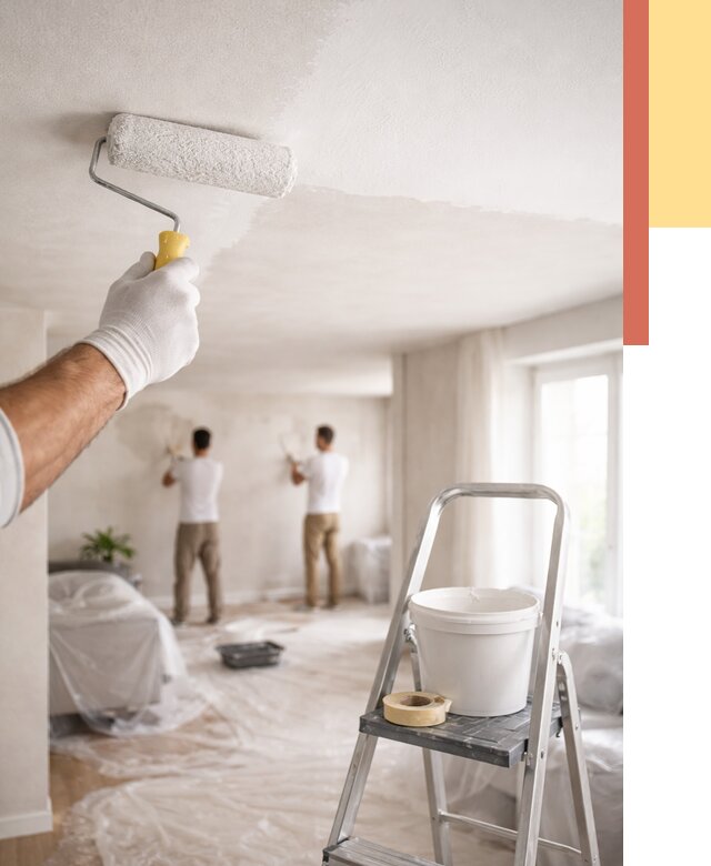 Покраска потолка акриловой краской в Железногорске от 2555 руб. | ОТДЕЛОЧНИК-Жлк