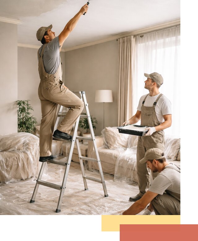 Покраска потолков акриловой краской в Железногорске качественно и быстро