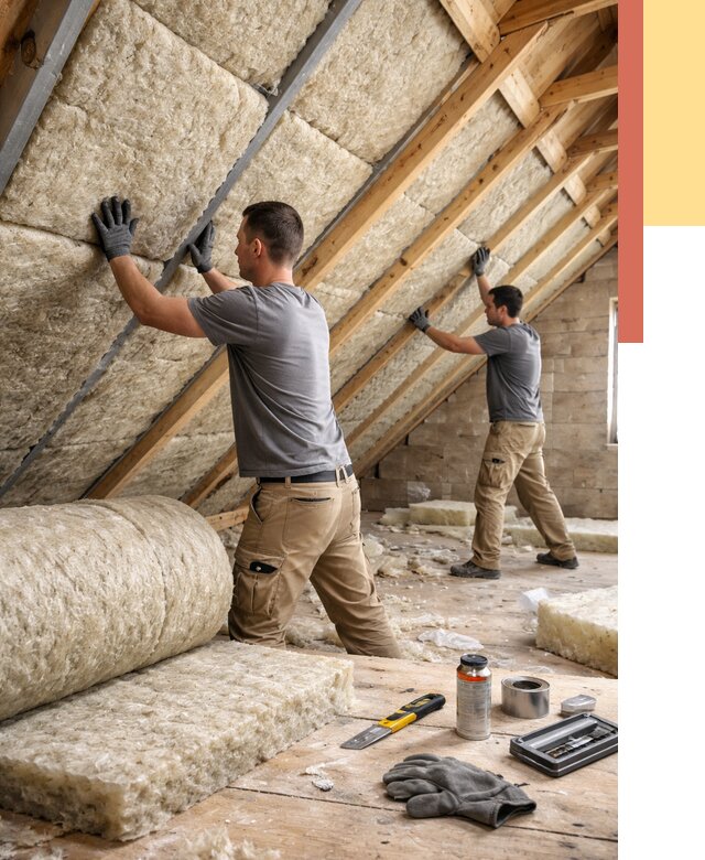 Утепление потолка минватой в Железногорске от 1482 руб. — быстро и недорого | ОТДЕЛОЧНИК-Жлк